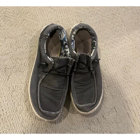 Hey Dude Wally Stretch Black Slip On Shoes Sz. 10 - Picture 3 of 8